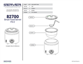 Food Server Small 82700 | Parts List