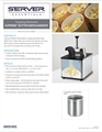 Butter Warmer & Dispenser | Spec Sheet 02002