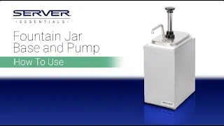 Fountain Jar Base and Pump