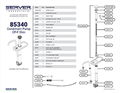 SST CP-F Slim Jar Pump 85340 | Parts List