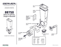 SlimLine 2 L, Single Wall-Mount 88750 | Parts List