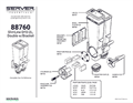 SlimLine 2 L, Double Wall-Mount 88760 | Parts List