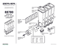 SlimLine 2 L, Quad Wall-Mount 88780 | Parts List