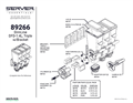 SlimLine 1.4 L, Triple Wall-Mount 89266 | Parts List