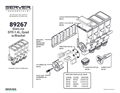 SlimLine 1.4 L, Quad Wall-Mount 89267 | Parts List