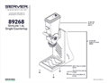 SlimLine 1.4 L, Countertop Single 89268 | Parts List